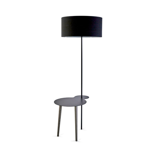 Lampe lampadaire décoration design contemporain table métal noir