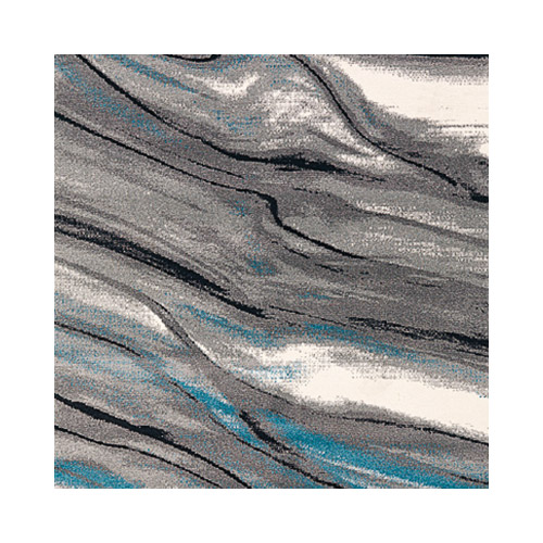 Tapis design contemporain décoration bleu gris blanc noir