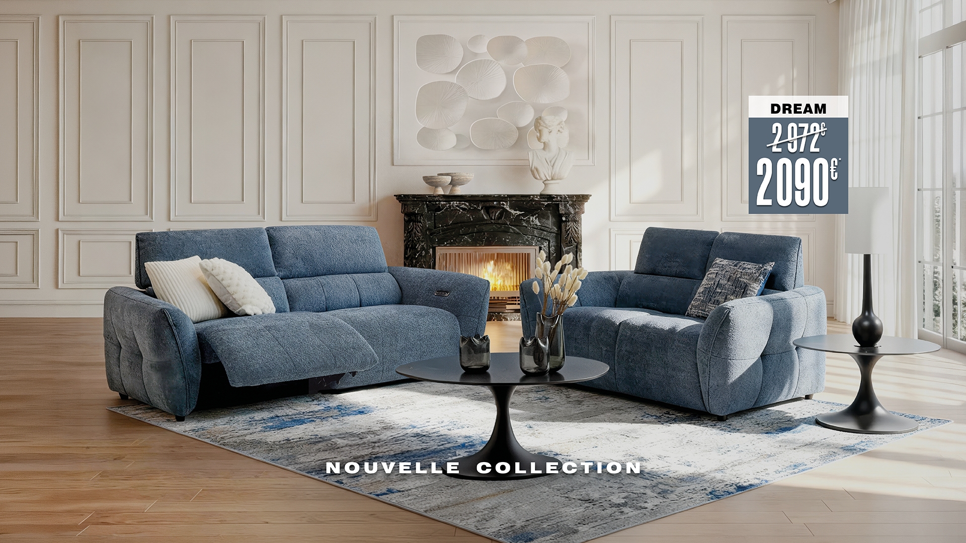 DREAM - Canapé Tissu