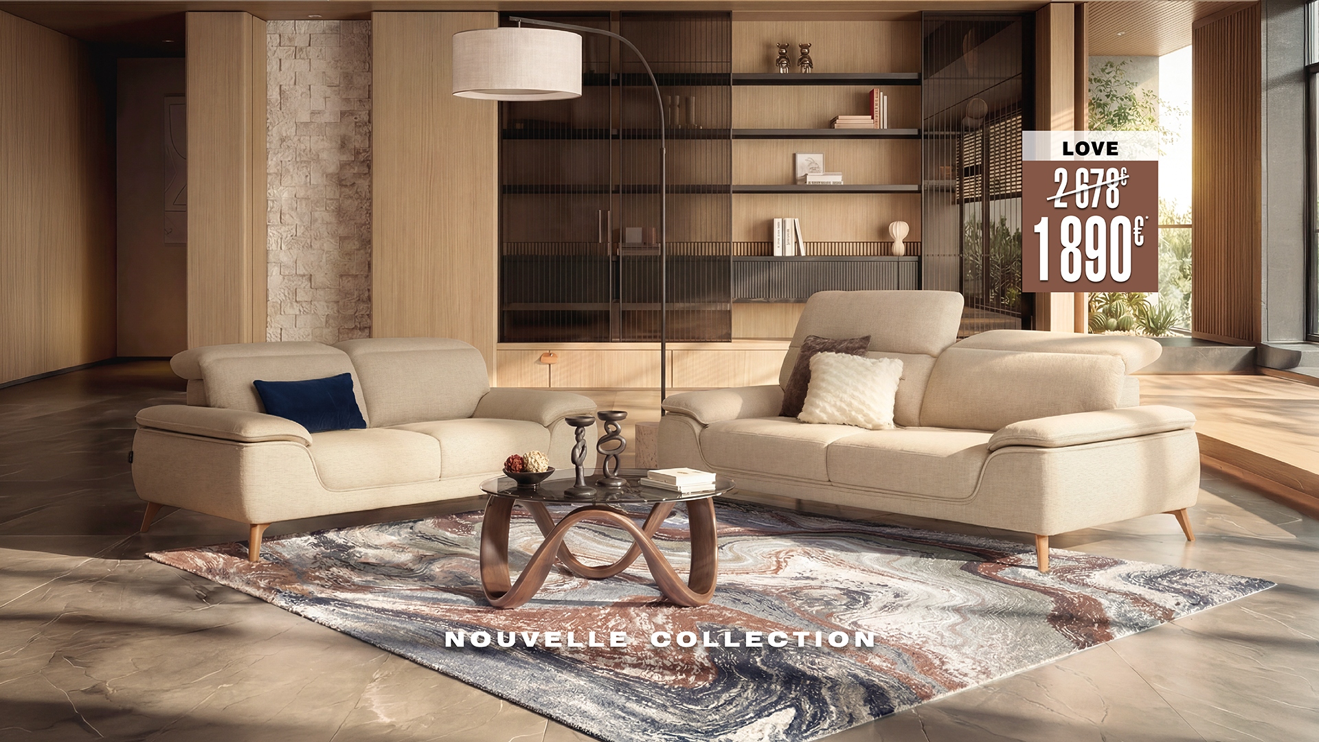 LOVE - Canapé Tissu