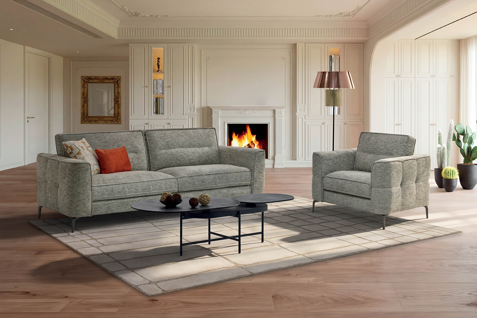 HARMONY - Canapé Tissu