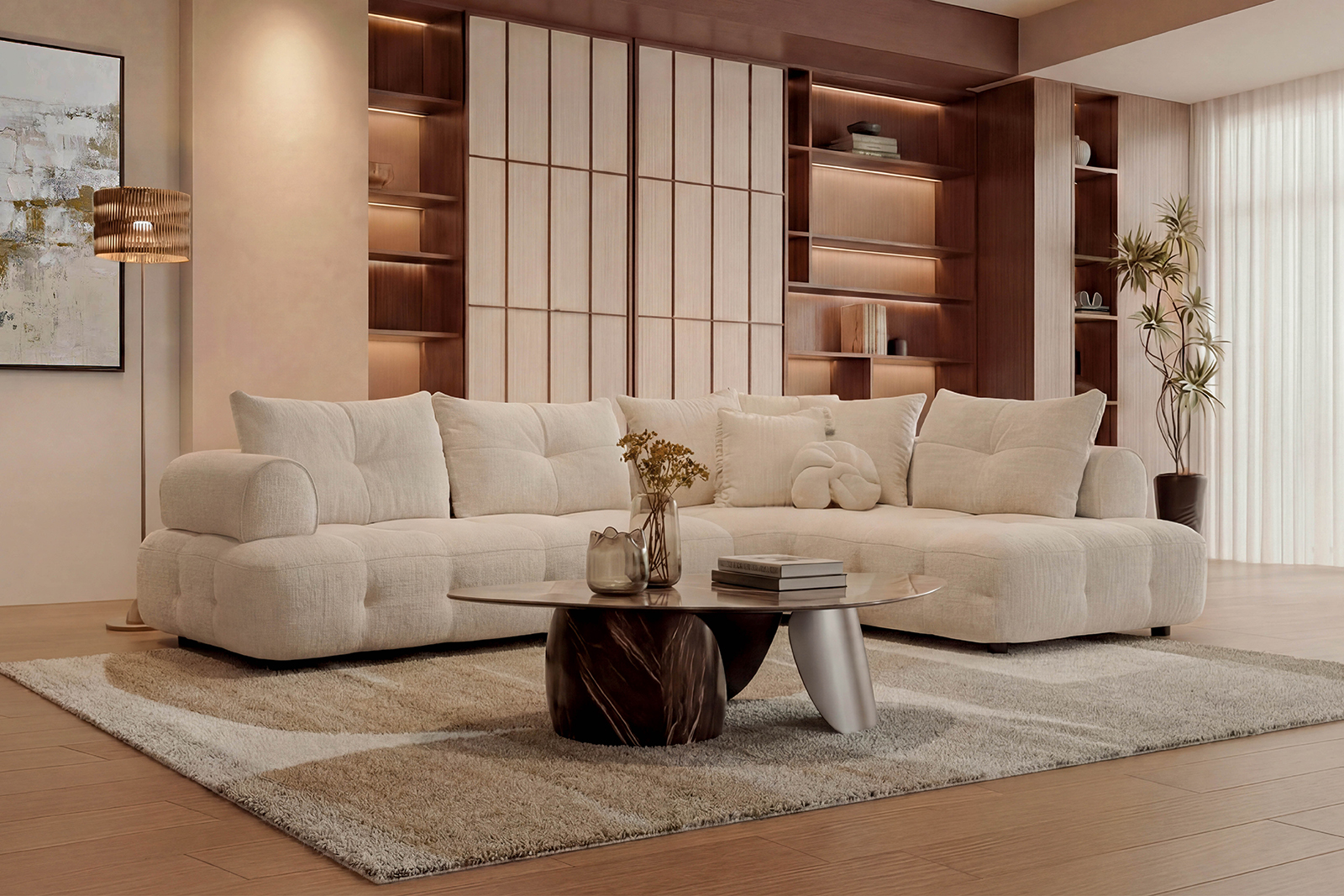 LOUNGE - Canapé Tissu