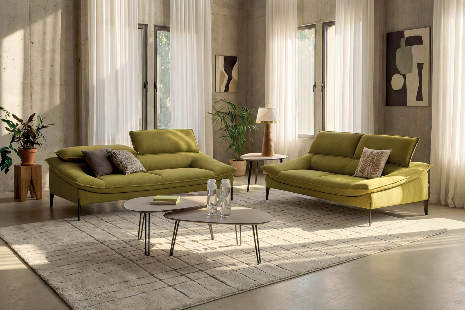 PAGODE - Canapé Tissu