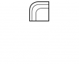 Gabin : Angle arrondi - dimensions 121 x 100x 121