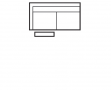 INFINITY : Bâtard 2,5 pl small rlx G - dimensions 172 x 92 x 97