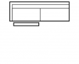 ACQUA : Bâtard 3.5 places 1 relax gauche - dimensions 194 x 85 x 112