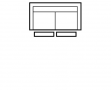 URBAN : canapé 2.5 pl small 2 rlx - dimensions 200 x 76 x 106