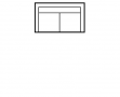 URBAN : canapé 2 pl - dimensions 170 x 76 x 106