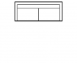SCENARIO : Canapé 2,5 pl - dimensions 204 x 94 x 103 cm