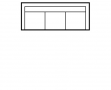 VICE VERSA : Canapé 3 places 3 Assises - dimensions 327 x 81 x 116