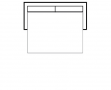 CRUSH : Canapé 3.5 places convertible - dimensions 228 x 96 x 107