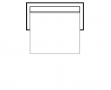 GHOST : Canapé 3 pl convertible - dimensions 251 x 85 x 105