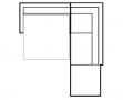Mileto : Composition d'angle conv - dimensions 304 x 78 x 230