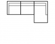 YOKO : Composition d'angle méridienne - dimensions 310 x 76 x 163